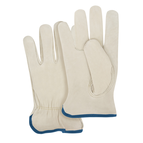 Gants pour conducteurs &agrave; ajustement serr&eacute;, T-Grand, Paume en Cuir fleur de vache Les Fournitures Industrielles Méga