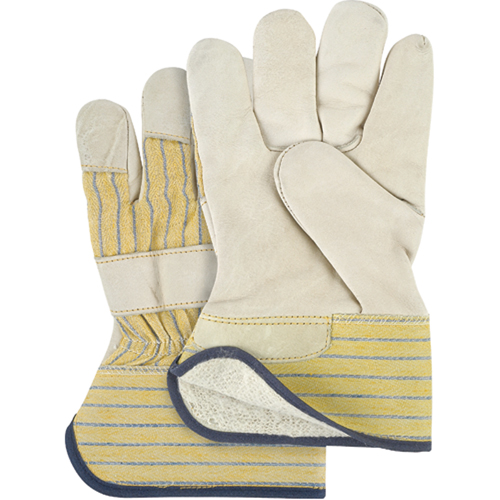 Gant pour ajusteur doubl&eacute;s pour l'hiver r&eacute;sistant &agrave; l'abrasion, Dames, Paume en Cuir fleur de vache, Doublure en Molleton de coton Les Fournitures Industrielles Méga