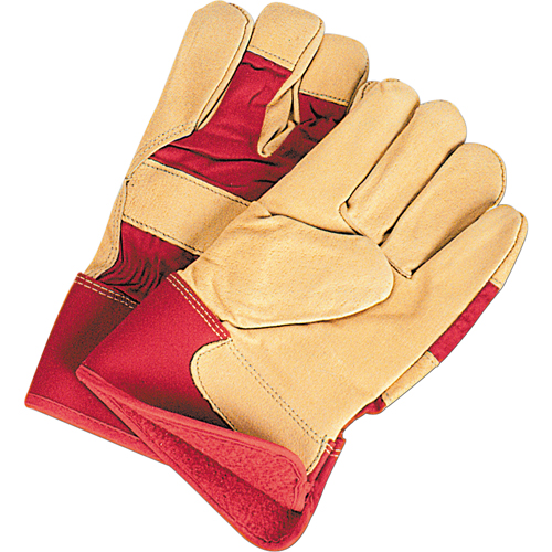 Gants d'ajusteur doubl&eacute;s pour l'hiver &agrave; chaleur sup&eacute;rieure, Grand, Paume en Cuir fleur de porc, Doublure en Thinsulate Les Fournitures Industrielles Méga
