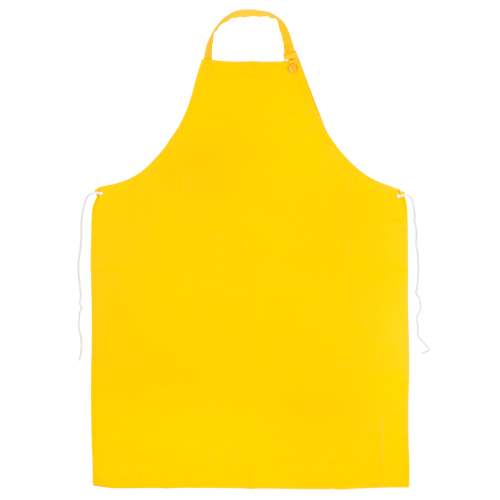 PVC Apron, PVC, Yellow, 35" W x 45" L Les Fournitures Industrielles Méga