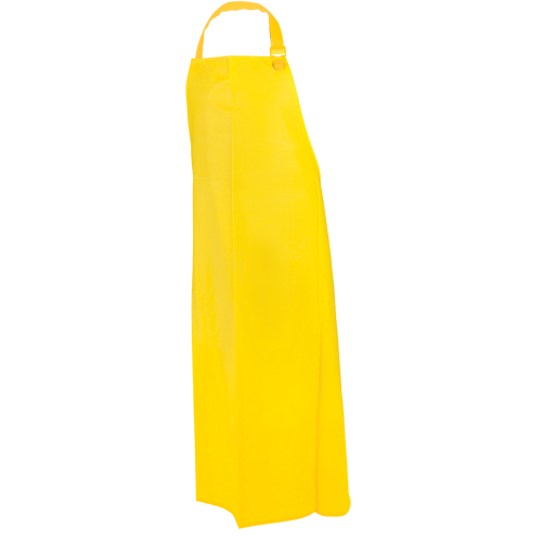 PVC Apron, PVC, Yellow, 35" W x 45" L Les Fournitures Industrielles Méga