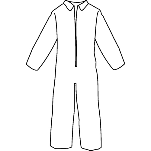 Pyrolon&reg; Plus 2 Disposable FR Coveralls, Small, Blue, FR Treated Fabric Les Fournitures Industrielles Méga