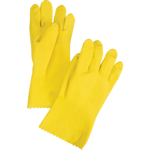 Gants ChemStop, Taille Moyen/8, 12" lo, Latex, Doublure en Ouat&eacute;e, 16 mils Les Fournitures Industrielles Méga