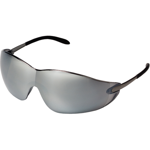 Blackjack&reg; Safety Glasses, Silver/Mirror Lens, Anti-Scratch, ANSI Z87+/Meets/Exceeds CSA Z94.3 Les Fournitures Industrielles Méga