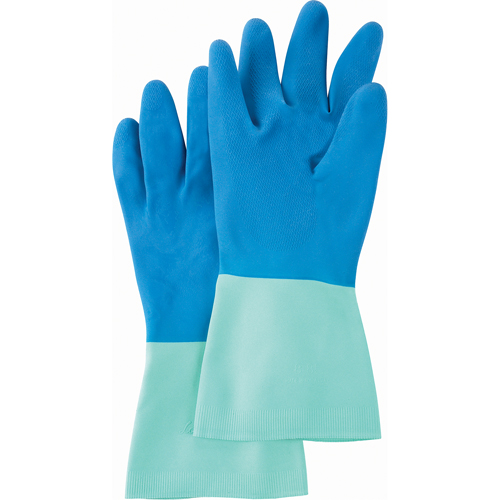 Gants Protector, Taille Grand/8/8,5, 13" lo, Nitrile/Latex de caoutchouc, Doublure en Ouat&eacute;e, 28 mils Les Fournitures Industrielles Méga