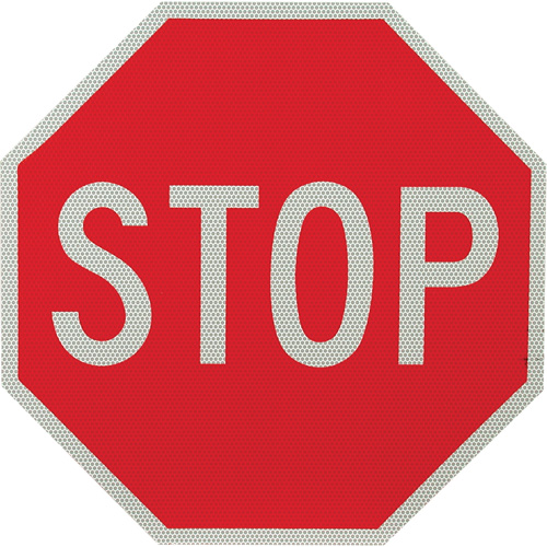 Panneau de signalisation &agrave; deux c&ocirc;t&eacute;s  Stop/Slow  Les Fournitures Industrielles Méga