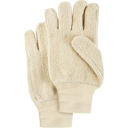 Heat-Resistant Gloves, Terry Cloth, Large, Protects Up To 200° F (93° C) Les Fournitures Industrielles Méga