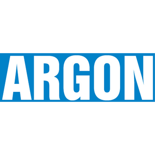Marqueurs de tuyau "Argon", Autocollant, 2-1/2" h x 12" la, Blanc/bleu Les Fournitures Industrielles Méga