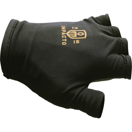 Gants antichocs sans doigts, main gauche, T-petit, Paume en Cuir refendu, Poignet &agrave; enfiler Les Fournitures Industrielles Méga