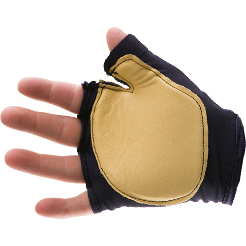 Gant antichoc sans doigts &agrave; prise d'outil, main droite, Taille T-petit, Paume Cuir fleur Les Fournitures Industrielles Méga