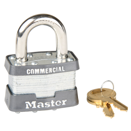 Cadenas lamin&eacute;, Argent, Cl&eacute;s identiques, Acier lamin&eacute;, Largeur de 1-3/4" Les Fournitures Industrielles Méga