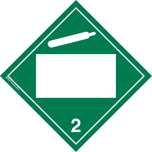 Plaque-&eacute;tiquette TMD gaz non toxique, Plastique Les Fournitures Industrielles Méga