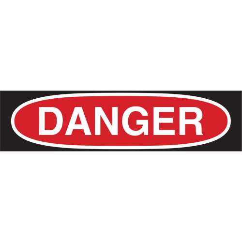 "Danger" Sign, 7" x 10", Polystyrene, English Les Fournitures Industrielles Méga