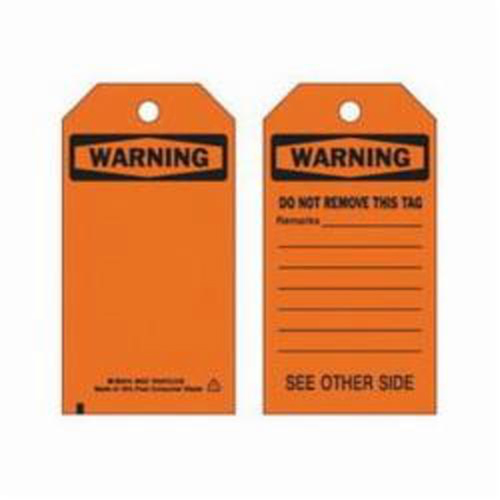Self-Laminating Safety Tags, Polyester, 3" W x 5-3/4" H, English Les Fournitures Industrielles Méga