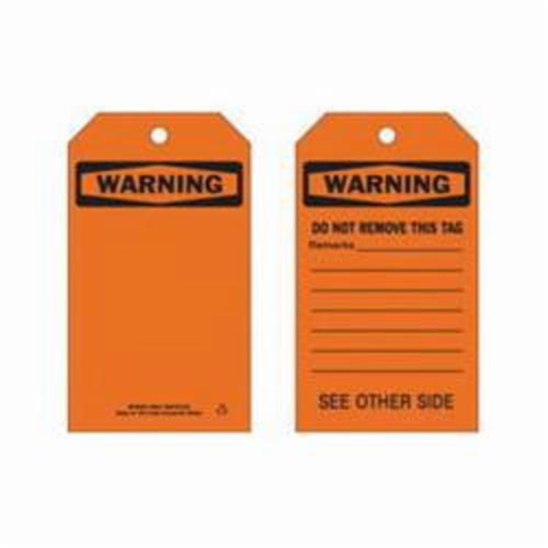 Self-Laminating Safety Tags, Polyester, 4" W x 7" H, English Les Fournitures Industrielles Méga