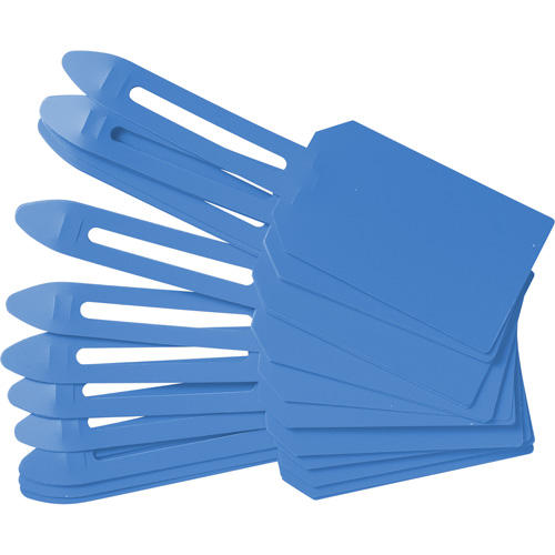 Blank Plastic Lock-On Tags, Plastic, 3-1/4" W x 5-4/5" H, Blank Les Fournitures Industrielles Méga