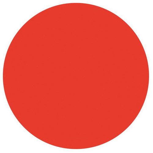 &eacute;tiquettes rondes inscriptibles, Cercle, 3" lo x 3" la, Rouge Les Fournitures Industrielles Méga