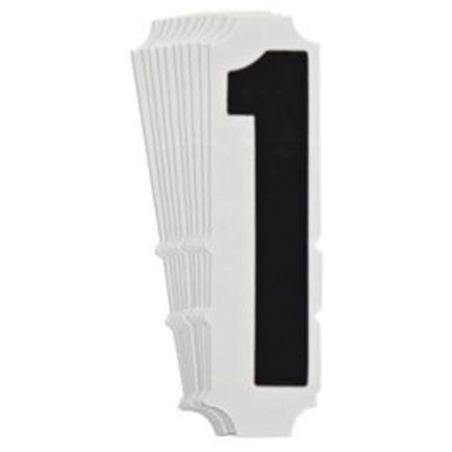 Quick-Align&reg; Individual Gothic Number and Letter Labels, 1, 4" H, Black Les Fournitures Industrielles Méga
