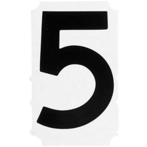 &eacute;tiquettes de lettres et chiffres gothiques individuels Quick-Align, 5, 4" h, Noir Les Fournitures Industrielles Méga