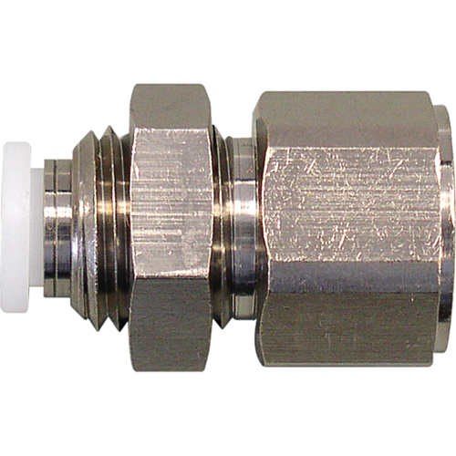 Raccord de cloison femelle filet&eacute;e Topfit, 1/4" dia., Polym&egrave;re Les Fournitures Industrielles Méga