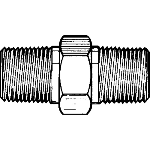 RACCORD HEXAGONAL MALE1/8"-1/8"NPT,LAITON, Laiton Les Fournitures Industrielles Méga
