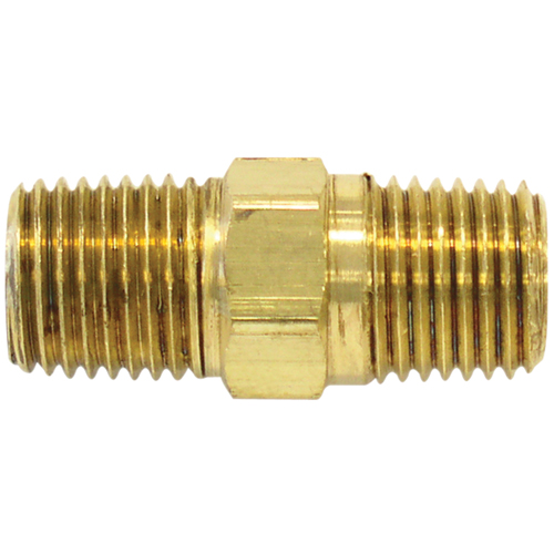 RACCORD HEXAGONAL,1/4"-1/4"NPT,LAITON, Laiton Les Fournitures Industrielles Méga