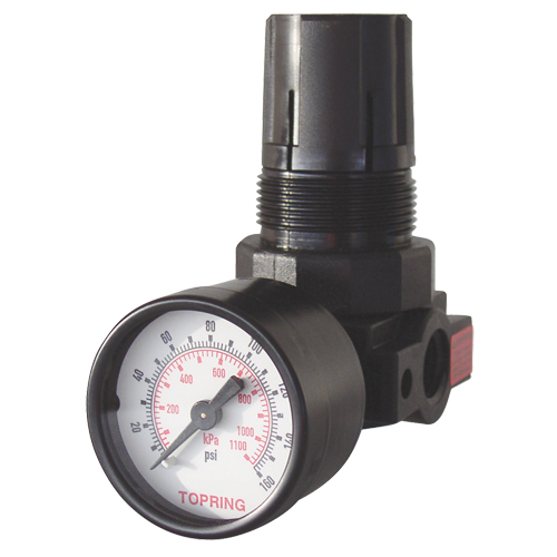 Mini Regulators, 1/4" NPT, 165 PSI Max. PSI, Modular Les Fournitures Industrielles Méga