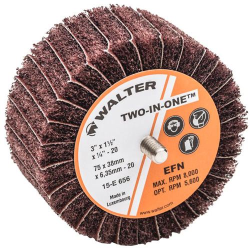 Meule &agrave; lamelles abrasives Two-In-One Les Fournitures Industrielles Méga