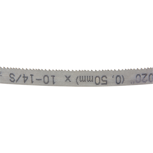 Univerz Portable Band Saw Blade, Bi-Metal, 44-7/8" L x 1/2" W x 0.020" Thick, 10-14 TPI Les Fournitures Industrielles Méga