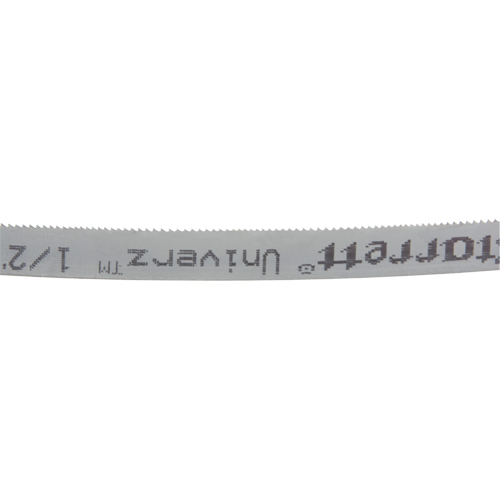 Univerz Portable Band Saw Blade, Bi-Metal, 44-7/8" L x 1/2" W x 0.020" Thick, 14-18 TPI Les Fournitures Industrielles Méga