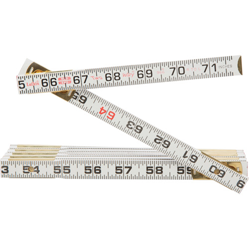 Red End&reg; Two Way&reg; Rule, 6' L, Wood, 1/16" Graduations Les Fournitures Industrielles Méga