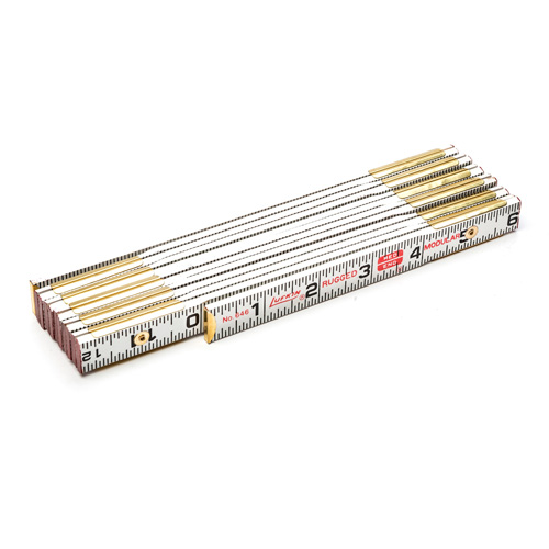 Red End&reg; Masonry Rule, 6' L, Wood, 1/16" Graduations Les Fournitures Industrielles Méga