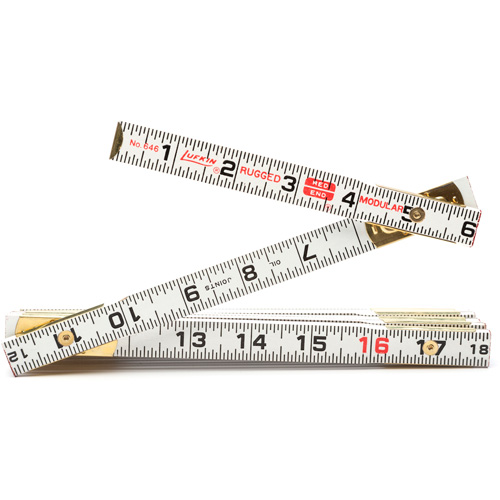 Red End&reg; Masonry Rule, 6' L, Wood, 1/16" Graduations Les Fournitures Industrielles Méga