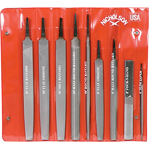 9-Piece Maintenance File Set, 9 Pcs Les Fournitures Industrielles Méga