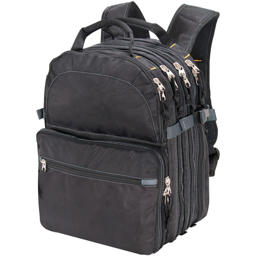 75-Pocket Tool Backpacks, 13" L x 17-1/2" W, Black, Nylon Les Fournitures Industrielles Méga