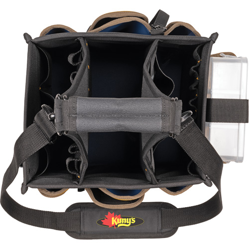 Grands porte-outils pour &eacute;lectriciens et travaux de maintenance, Polyester, 23 pochettes, Noir Les Fournitures Industrielles Méga