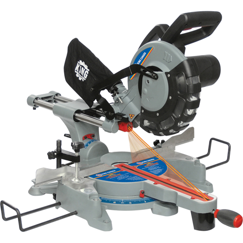 10" Sliding Compound Mitre Saws With Laser, 10", 15 A, 120 V Les Fournitures Industrielles Méga