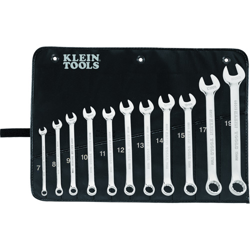 Metric Combination Wrench Set, Combination, 11 Pieces, Metric Les Fournitures Industrielles Méga