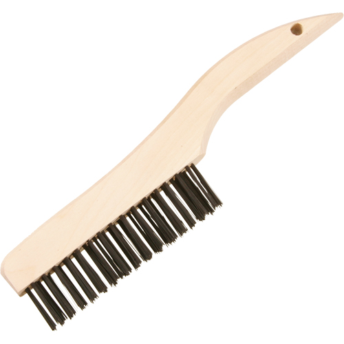 Shoe Handle Scratch Brushes, Steel, 4 x 16 Wire Rows, 10" Long Les Fournitures Industrielles Méga