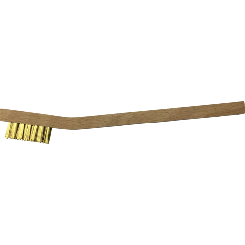 Petites brosses de nettoyage , Laiton, 3 x 7 rangs de fils, Longueur 7-3/4" Les Fournitures Industrielles Méga