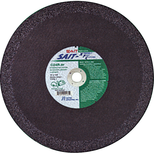 C24R Concrete High Speed Cut-Off Wheel, 12" x 1/8", 1" Arbor, Type 1, Aluminum Oxide, 6300 RPM Les Fournitures Industrielles Méga