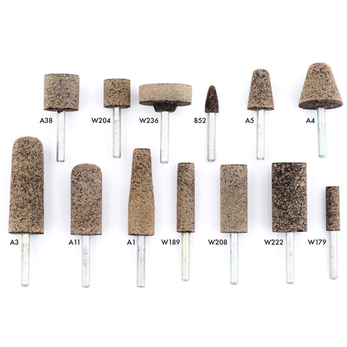A36Q Resin Bonded Mounted Points, A11, Aluminum Oxide, 11/16" Dia., 2" L, 36 Grit Les Fournitures Industrielles Méga