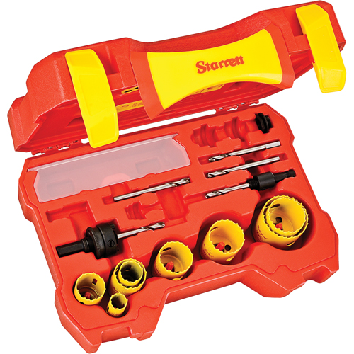 Trousses de scies-cloches pour serrurier, 14 morcea Les Fournitures Industrielles Méga