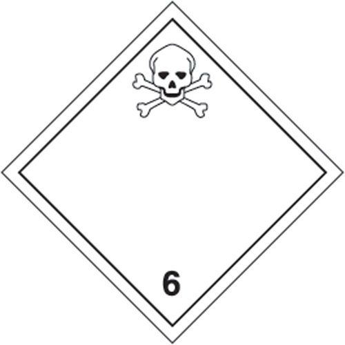 &eacute;tiquettes d'exp&eacute;dition TMD, Classe 6,1, Substances toxiques, Vinyle Les Fournitures Industrielles Méga