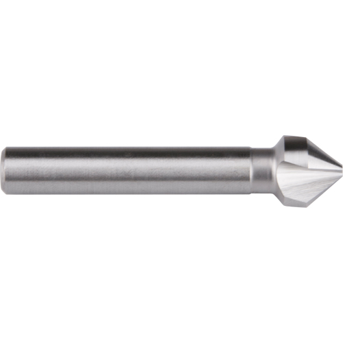 Straight Shank Countersink, 6.3 mm, High Speed Steel, 82° Angle, 3 Flutes Les Fournitures Industrielles Méga