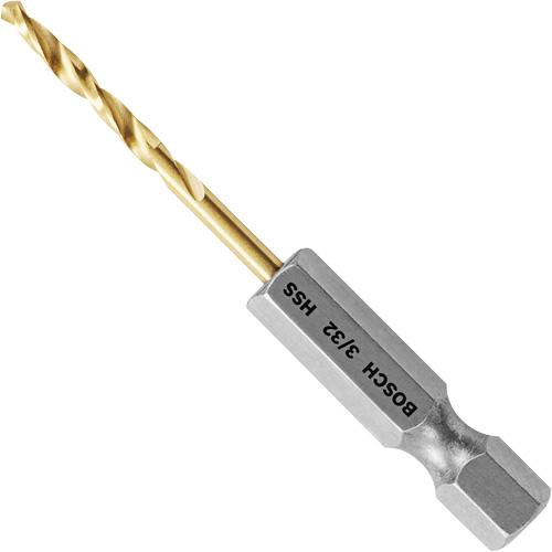 Impact Tough Drill Bit, High Speed Steel, 3/4" Flute, 118° Point Les Fournitures Industrielles Méga