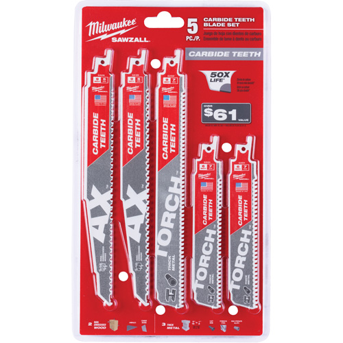 Sawzall&reg; Carbide Teeth Blade Set Les Fournitures Industrielles Méga