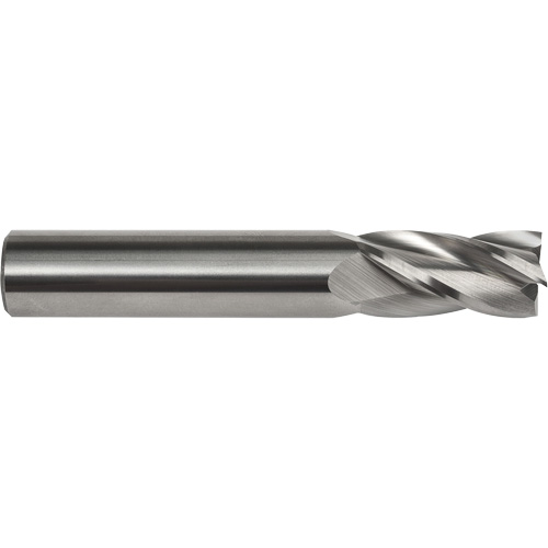 Square End Mill, 3/16" Dia., 2" L, 4 Flutes, 3/16" Shank, Carbide Les Fournitures Industrielles Méga