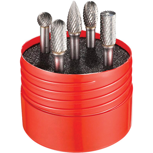 Double Cut Rotary Burr Set, 5 Pieces Les Fournitures Industrielles Méga