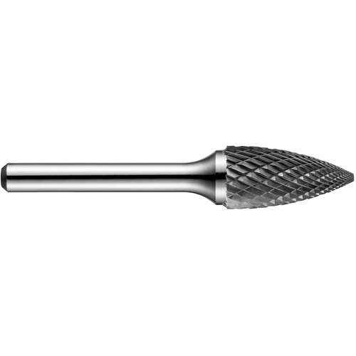 Pointed Tree Rotary Burr, SG-50DC, 1/2" Dia., 1/4" Shank, 1" Depth of Cut Les Fournitures Industrielles Méga